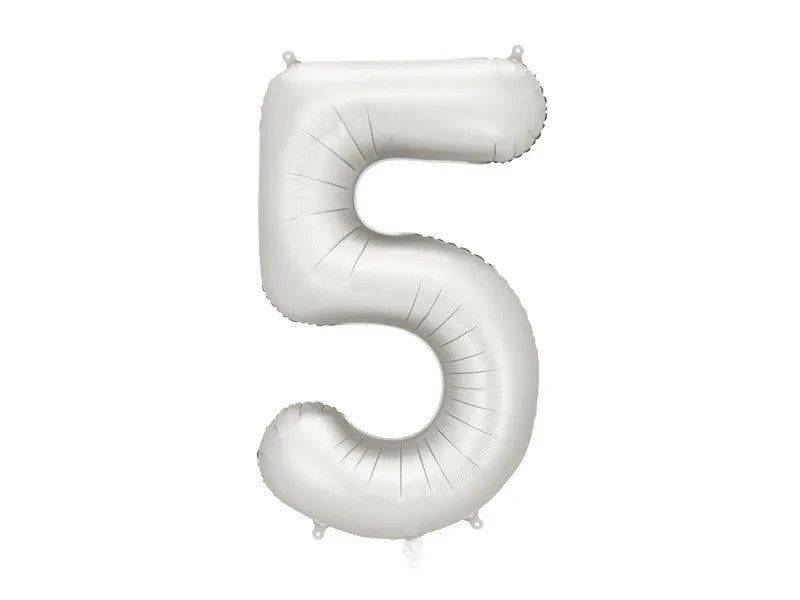 Матиран Фолиев Балон Цифри Сребро 86 см - Party Design