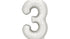 Матиран Фолиев Балон Цифри Сребро 86 см - Party Design