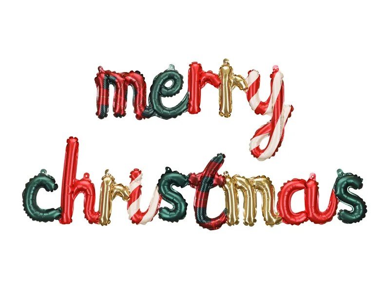 Фолиев Балон Надпис Merry Christmas - Party Design
