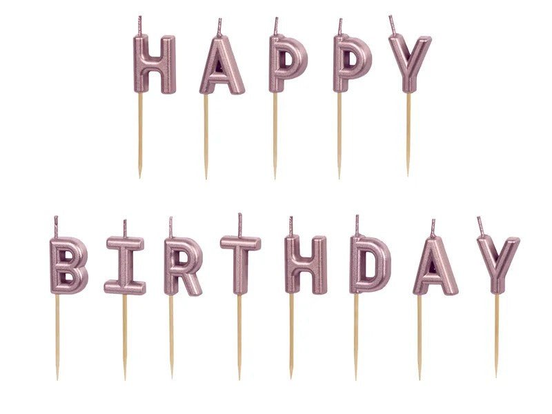 Свещички „Happy Birthday“ - Party Design