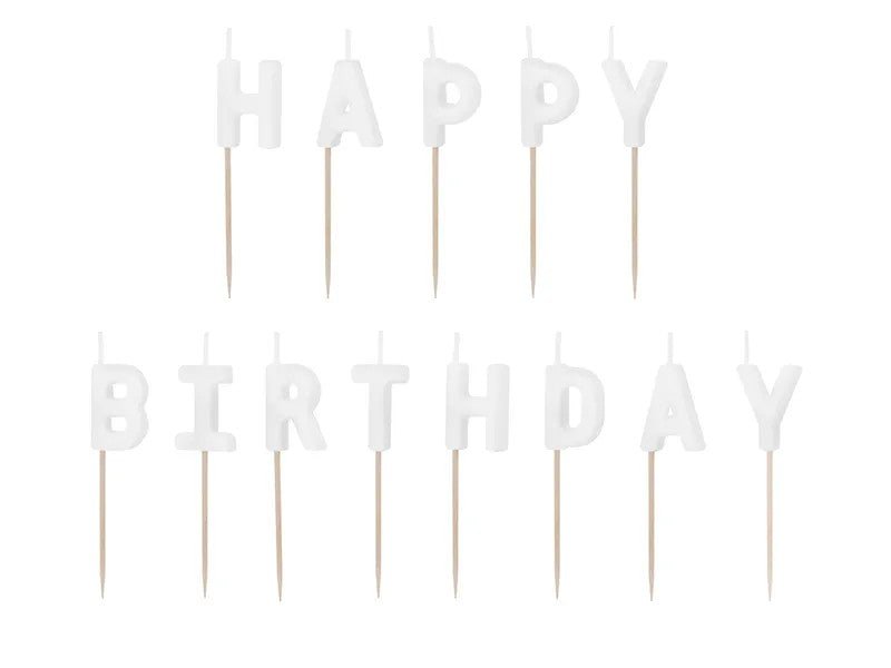Свещички „Happy Birthday“ - Party Design