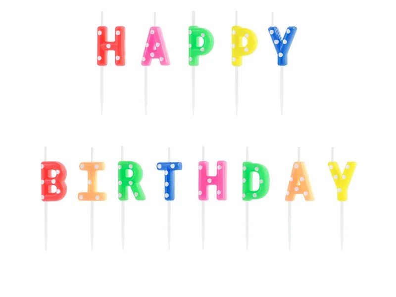 Свещички „Happy Birthday“ - Party Design