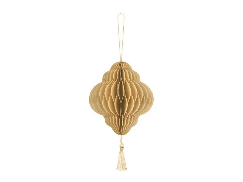 артиена Honeycomb Декорация „Lantern“ – Бежово - Party Design
