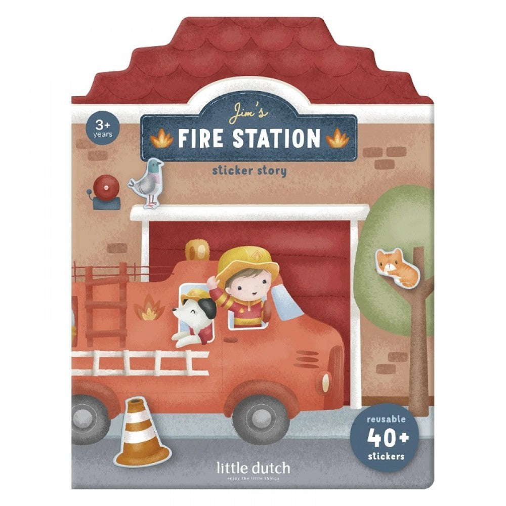 Книжка със Стикери Jim’s Firestation