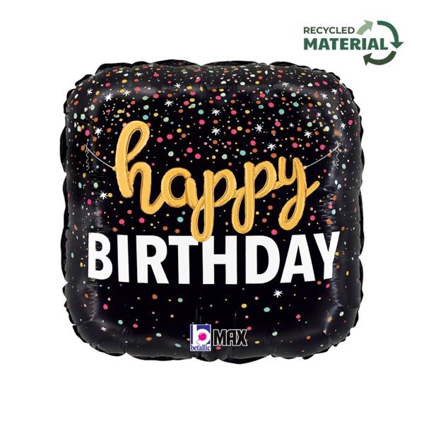 Palloncino foil "Happy Birthday" 18″