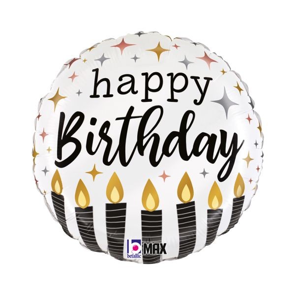 Фолиев балон с надпис „Happy Birthday“