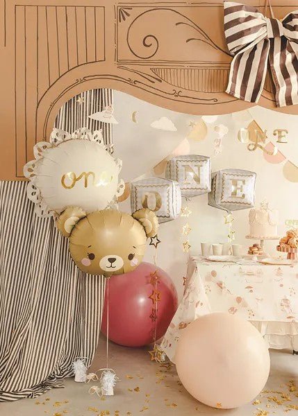 Фолиен балон “Мече” – тъмно бежово и кафяво - Party Design