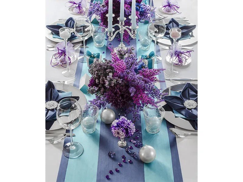 Сатен едноцветен – тъмносин, 36 см × 9 м - Party Design
