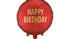 Кръгъл фолиен балон “Happy Birthday” с ефект златни конфети - Party Design