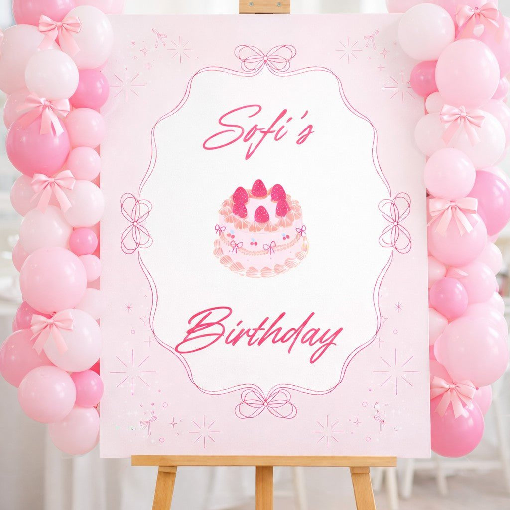 Табела за Рожден Ден – Pink - Party Design