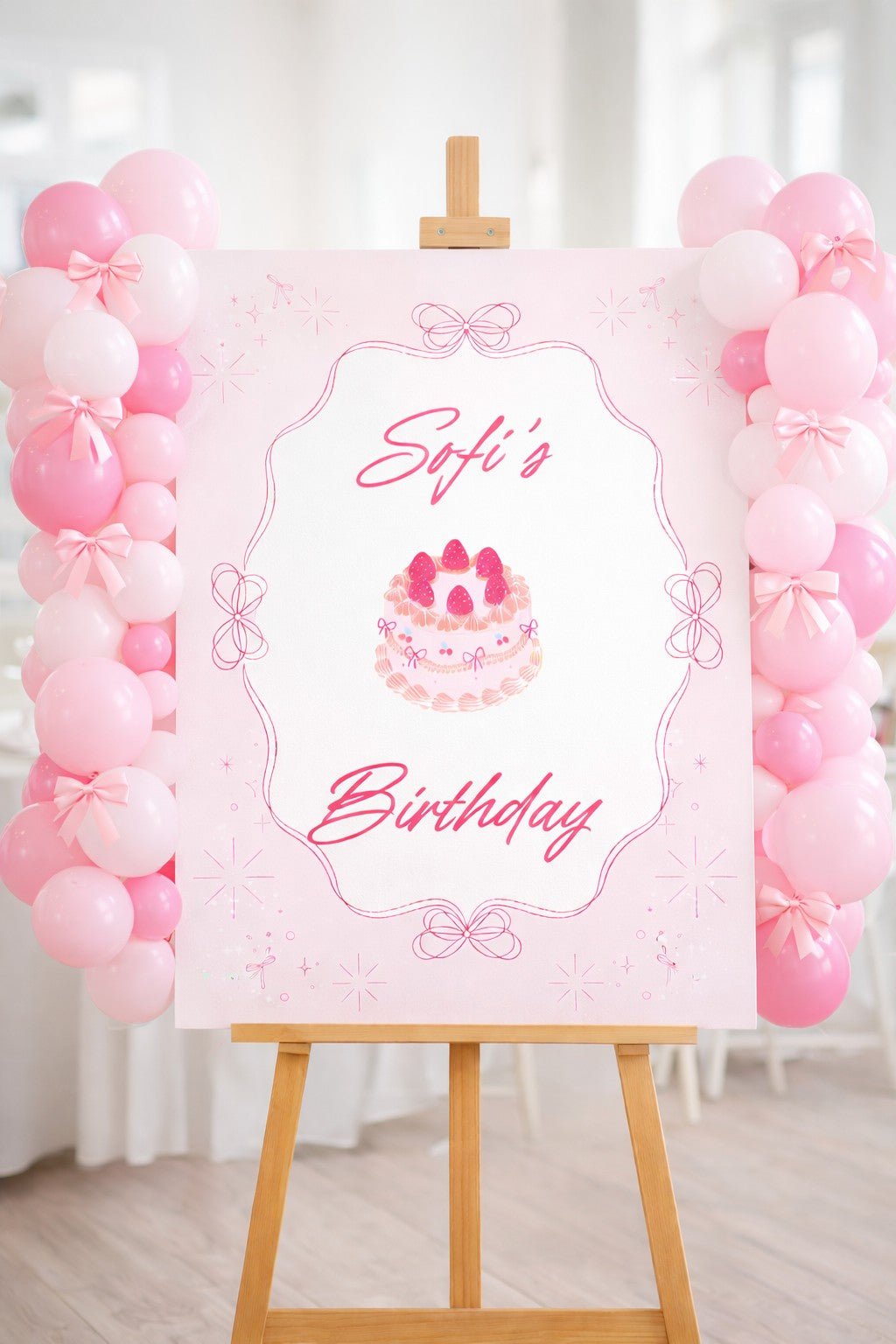 Табела за Рожден Ден – Pink - Party Design