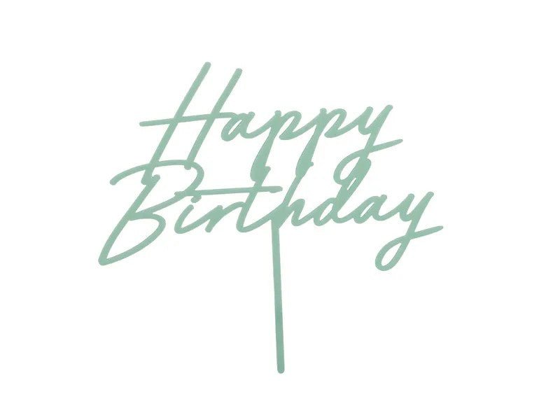 Стилен Топер Happy Birthday в Различни Цветове - Party Design