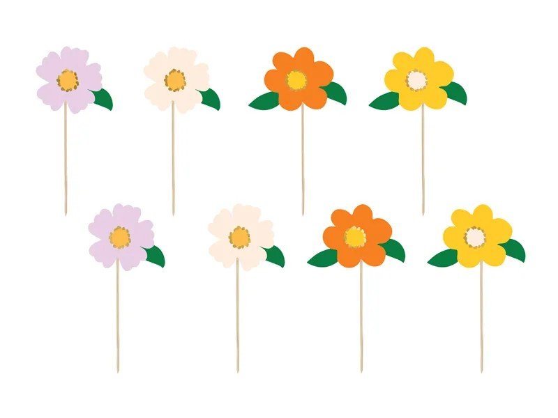 Cake Toppers Цветя - Party Design