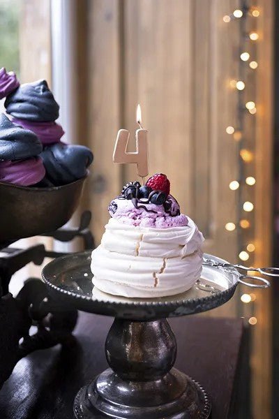 Свещ цифра за рожден ден – розово злато - Party Design
