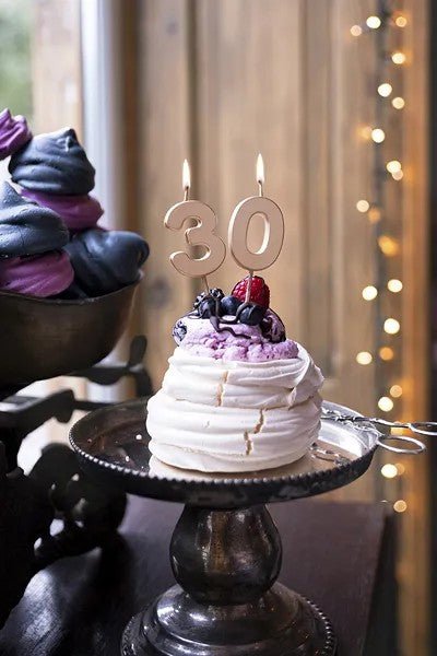Свещ цифра за рожден ден – розово злато - Party Design