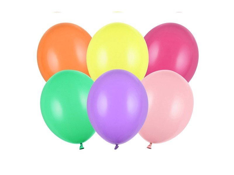 Пастелен микс PartyDeco – 23 см, 50 бр.