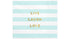 Парти Салфетки "Live Laugh Love", Светло Синьо - Party Design