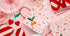 Подаръчна Торбичка на Черешки, 26x32x13cм - (1 пакет / 1 бр.) - Party Design