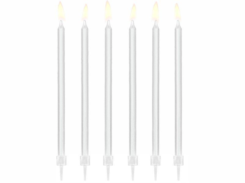 Бели Свещички за Рожден Ден - Party Design