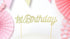 Топер За Торта в Златен Цвят - 1st Birthday - Party Design