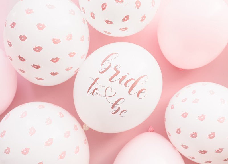 Латексови Балони "Bride To Be" 30см - (1 пакет / 6 бр.) - Party Design