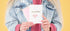 Поздравителна Картичка с Розово Кученце - Happy Birthday - Party Design