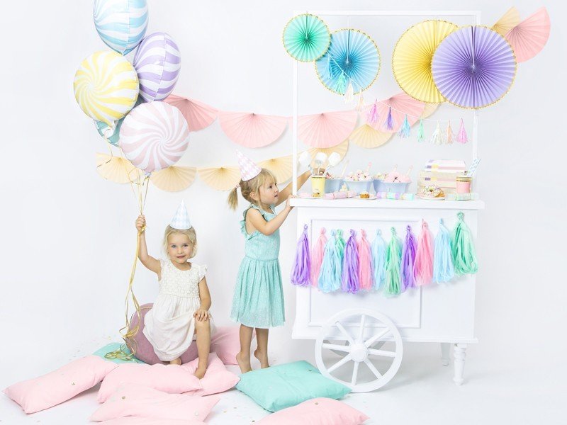 Парти Чинии в Цвят Мента - (1 пакет / 6 бр.) - Party Design
