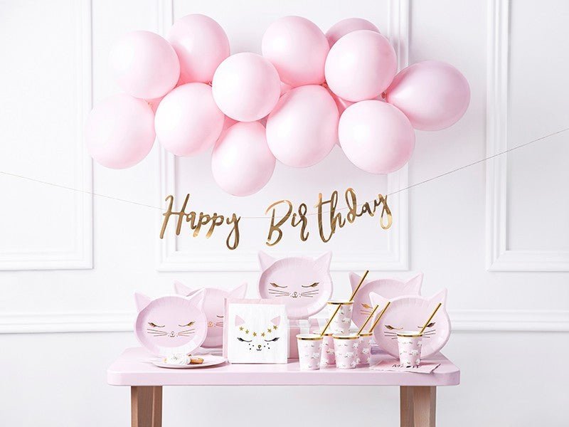 Парти Чинии - Коте - (1 пакет / 6 бр.) - Party Design