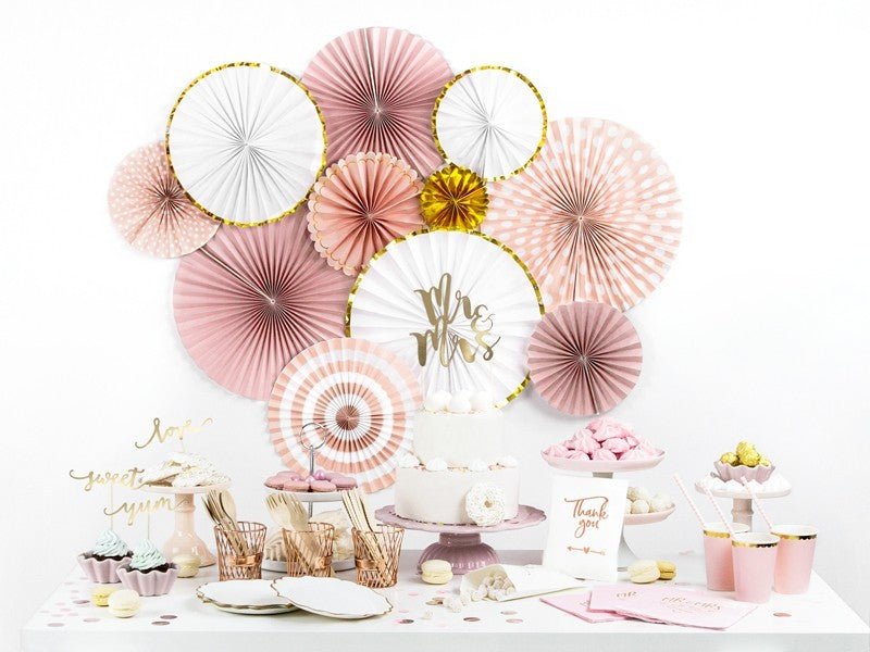 Парти Чаши в Светло Розово - (1 пакет / 6 бр.) - Party Design