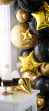 Фолиев Балон, Звезда, Златно, 12см - Party Design