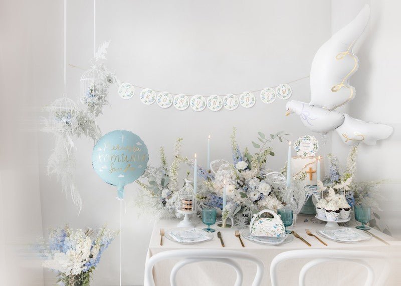 Фолиев Балон, Бял Гълъб, 80х100см - Party Design