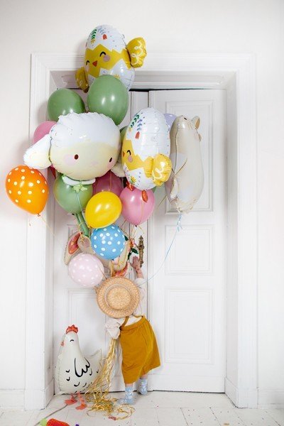 Фолиев Балон Пиленце, Комбинация от Цветове, 78.5x64.5см - Party Design