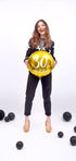 Фолиев Балон с Надпис "30th Birthday", Златен - Party Design