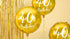 Фолиев Балон с Надпис "40th Birthday", Златен - Party Design