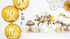 Фолиев Балон с Надпис "90th Birthday", Златен - Party Design