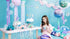 Фолиев Балон Сфера в Лилаво и Синьо, 35см - Party Design