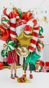 Фолиев Балон Звезда в Зелено, 48см - Party Design