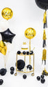 Черни Парти Чаши на Златни Звездички, 260 мл - (1 пакет / 6 бр.) - Party Design