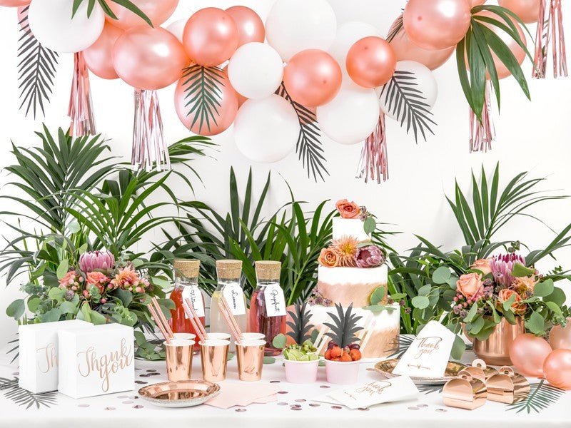 Парти Чаши в Розово Злато, 220мл - (1 пакет / 6 бр.) - Party Design
