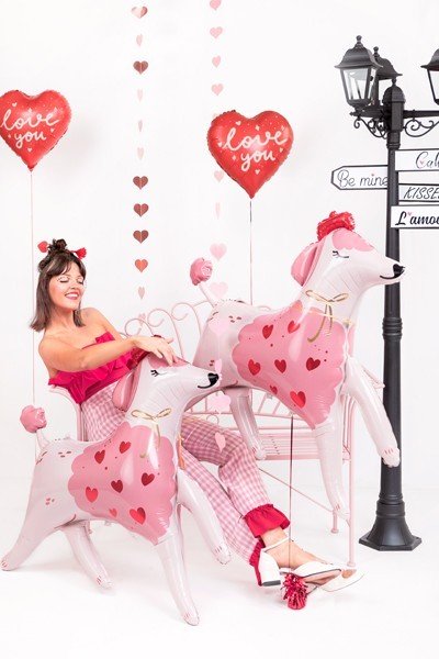 Фолиев Балон, Сърце с Надпис ''Love You'', 45см - Party Design