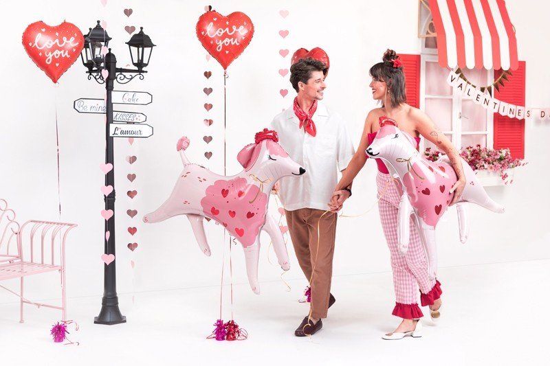 Фолиев Балон, Сърце с Надпис ''Love You'', 45см - Party Design