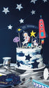 Топери за Кексчета - Космическо Парти, 9.5 - 24.5см - (1 пакет / 7 бр.) - Party Design