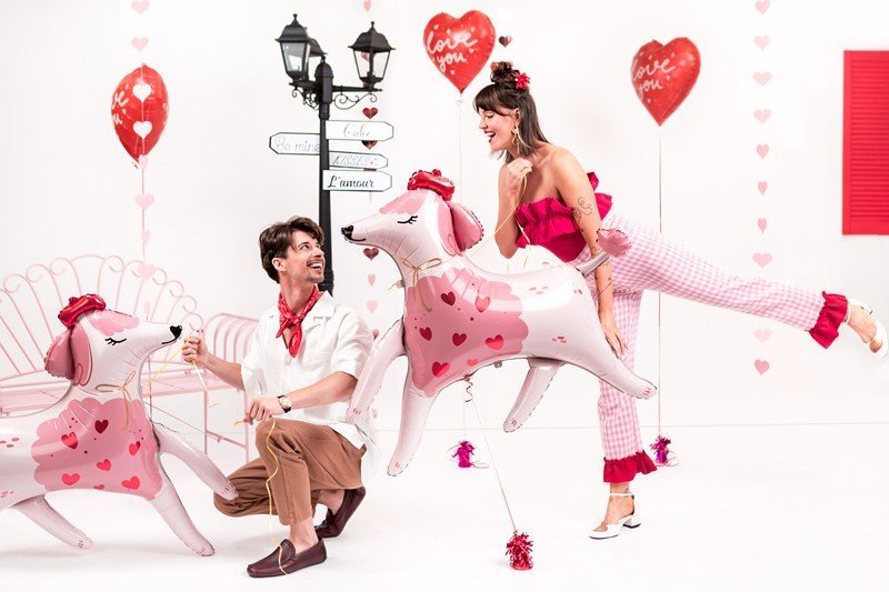 Фолиев Балон, Сърце с Надпис ''Love You'', 45см - Party Design