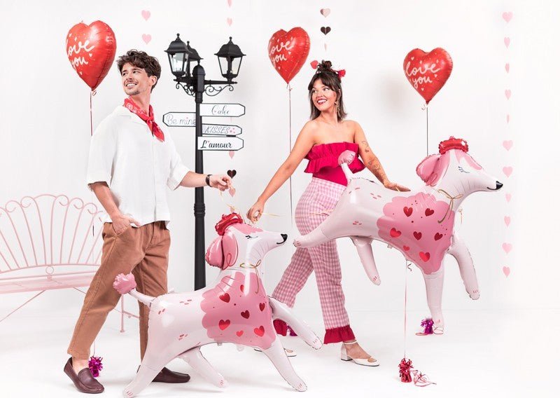 Фолиев Балон, Сърце с Надпис ''Love You'', 45см - Party Design