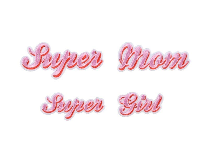 Пачове за Дрехи "Super Mom" "Super Girl" - (1 пакет / 2 бр.) - Party Design