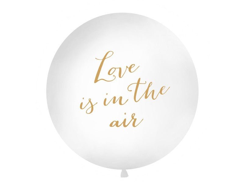 Голям Латексов Балон, Надпис "Love is in The Air", 1м - Party Design