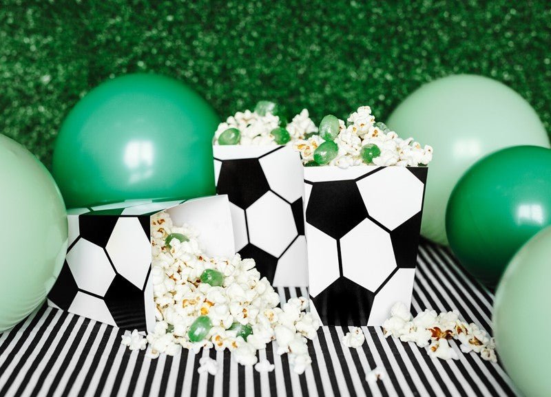 Кутии за Пуканки - Футболна Звезда - (1 пакет / 6 бр.) - Party Design