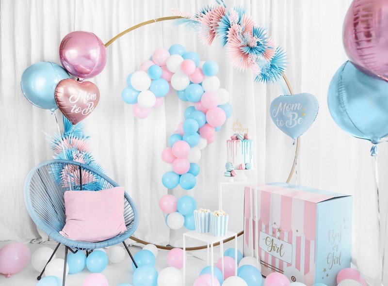 Кутии за Пуканки в Синьо - (1 пакет / 6 бр.) - Party Design