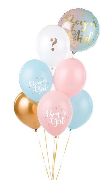 Латексови Балони "Boy or Girl", 30см - (1 пакет / 3 бр.) - Party Design