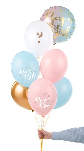 Латексови Балони "Boy or Girl", 30см - (1 пакет / 3 бр.) - Party Design